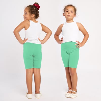 Merry Style MS-MS10-132-LE Meisjes Leggings - Sport - Vrijetijdsbroek - Kort – Viscose - Sporbroek - Yogabroek - Munt - 110