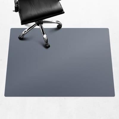 Wallfluent - Vloerbeschermer Granietblauw - 140x100 cm - Donkerblauw Bureaustoelmat - Rechthoekig - PVC Vloerbeschermer-Stoel Mat-Werkplekdecoraties - Pastel- en aardse kleuren