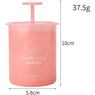 Mousseur portable pour le visage, nettoyant pour le corps, shampoing, mousseur, gobelet pour outils de nettoyage moussants, accessoires de salle de bain rose