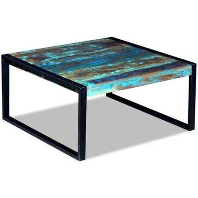 vidaXL - Salontafel - 80x80x40 - cm - massief - gerecycled - hout