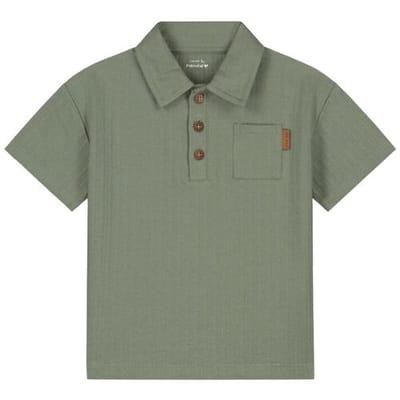 Prénatal peuter polo Light Khaki Green 74 heren