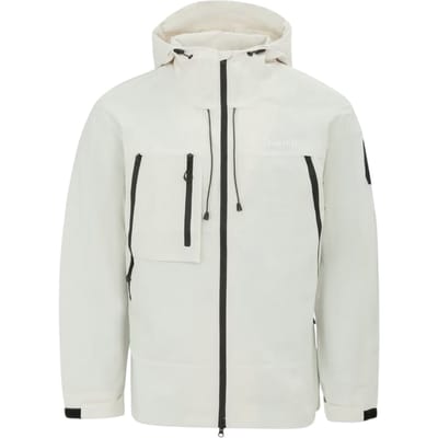 Firetrap Heren Winddichte Hooded Windbreaker (Wit)