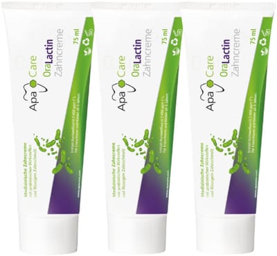 ApaCare OraLactin Tandpasta Probiotisch - 3 x 75 ml - Voordeelverpakking