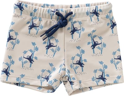Fresk UV Zwembroek voor Jongens 62 - Sneldrogende Zwemkleding - UV-bescherming UPF 50 - Zwemshort Kinderen - Creme - Monkey