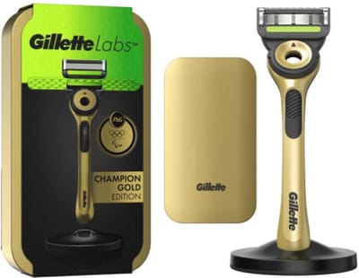 GilletteLabs Premium Gold Scheersysteem Met Reisetui En 1 Navulmesje