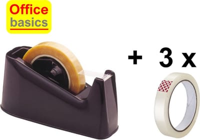 Plakbandhouder groot Office Basics & 3 Gratis Rollen