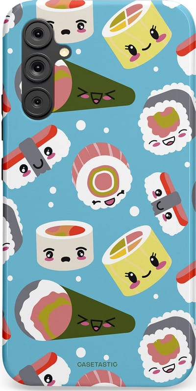Casetastic Hoesje Geschikt voor Samsung A34 (5G) - Stijlvolle Beschermende Duo-layer Case - Sushi mania