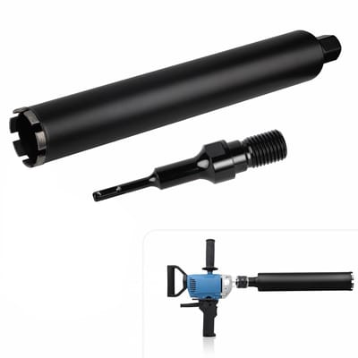 1¼" UNC Diamant Boor met SDS Plus Adapter, Kernboor Crown, Diameter 68 mm, Lengte 420 mm, Geschikt voor Beton, Gewapend Beton, Metselwerk en Natuursteen Drilling
