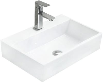Mexen Paula opbouwwastafel 53 x 36 cm, wit - 21935300