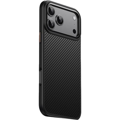 Mocaa Apple iPhone 17 Pro Max Slim Carbon Pantser MagSafe Case Zwart