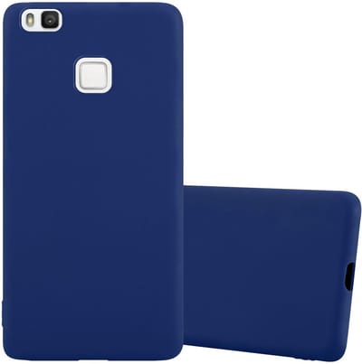 Cadorabo Hoesje geschikt voor Huawei P9 LITE 2016 / G9 LITE in CANDY DONKER BLAUW - Beschermhoes gemaakt van flexibel TPU silicone Case Cover
