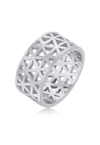 Elli - Ring - Dames Band Bloem des Levens Speels in 925 Sterling Zilver - Dames