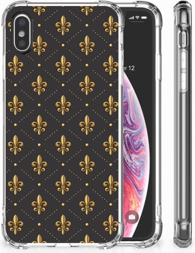 Apple iPhone X | Xs Doorzichtige Silicone Hoesje Franse Lelie