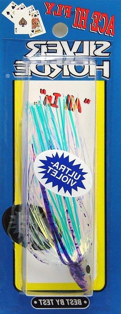 Vlieg Kunstaas - Vis Aas - Zalm Vissen - Dubbele Gloed Kop - 18 g - Paars Spatterback