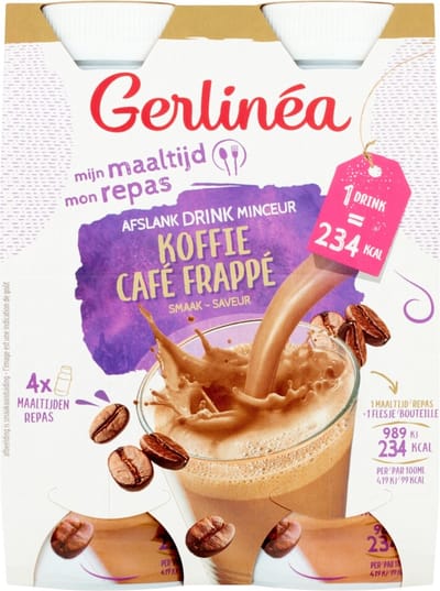 Gerlinea Mijn Maaltijd Afslank Drink Koffie - 6 x 4 x 236 ml - Voordeelverpakking