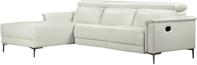 Lund-Hoekbank - 3-zits - Handmatige Relax - CrÃ¨me PU