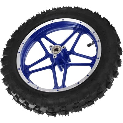 2.510in Achterwiel Rubber Band Antislip Vervanging Past voor 47cc 49cc 2 Takt Mini Dirt Bike Blue blue