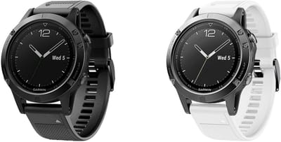 Strap-it Bundel van 2 Siliconen Bandjes - Geschikt voor Garmin Fenix 5/6 - Wit & Zwart - Sportbandje - Sportarmband - Siliconen Band - Waterbestendig & zweetbestendig