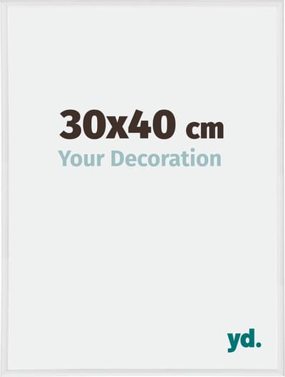 Your Decoration - Fotolijst 30x40 cm - Kunststof - Wit Hoogglans - Annecy