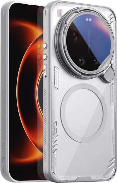 Nillkin, Hoesje geschikt voor Xiaomi 17 Ultra - Iceblade Prop & Camera Klep, Grijs