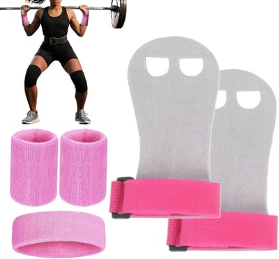 Gymnastiek Grips - Handgrepen Sport - Kracht Training - Zweetafvoerend Comfort - Kinder Maat - Roze