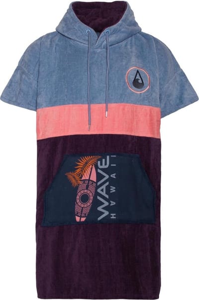 Poncho Wave Hawaii Cotton Velours Poncho Kiholo M WH4075 Multikleur 100 x 75 cm