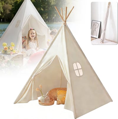 Tipi-Tent Voor Kinderen - Opvouwbare Speeltent Voor Binnen En Buiten - Opvouwbare Speeltent - Peuter Tipi Speeltent