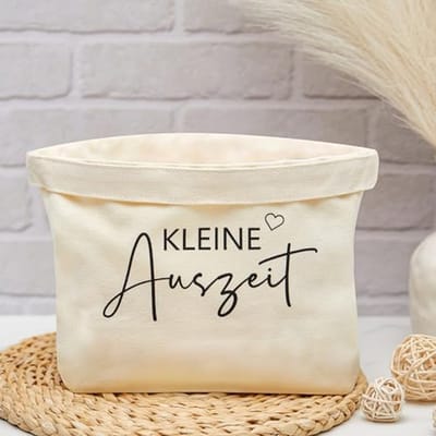 Cadeauzakje van katoen en linnen voor dames - Geschenkmand voor een ontspannen gezondheid