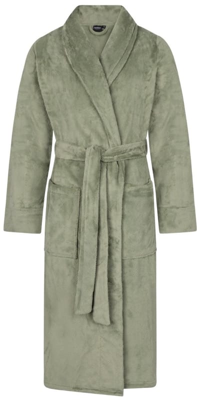 Linolux Lou Dames fleece badjas - Groen - S