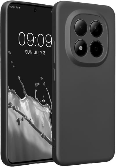 kwmobile metallic telefoonhoesje van TPU - geschikt voor Xiaomi Redmi Note 15 Pro+ 5G / Poco M8 Pro 5G - Flexible case voor smartphone - In metallic grijs
