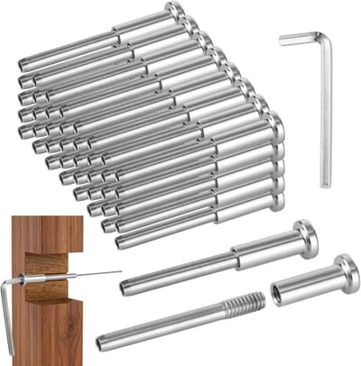Kabelreling Set - RVS Connectoren - Balustrades Maken - Onzichtbare Ontvangers - 50 Stuks - Zilver