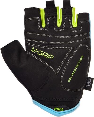 Meteor Gel GX38 - Fietshandschoenen - Maat M, blauw-groen