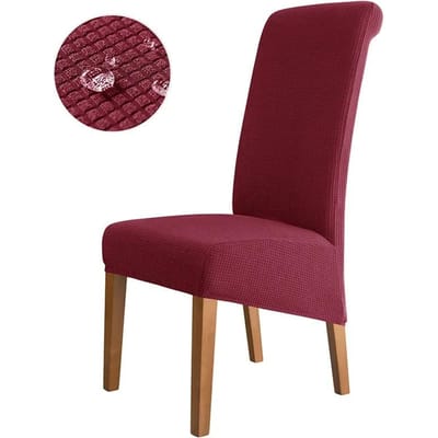 Grote Maat Stoelhoezen Hoge Rug Grote Keuken Bureau Stoelhoes Verstelbare Zitting Spandex Hoes voor Banket Thuis 1 piece