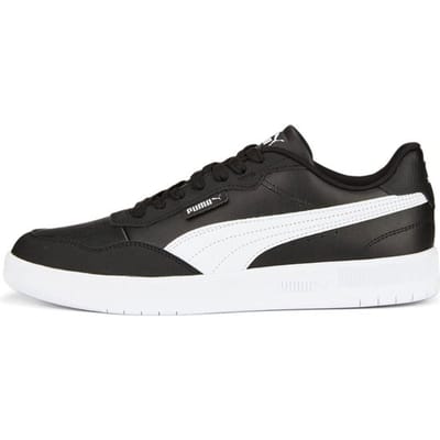 PUMA - Maat 44 - Court Ultra Lite Unisex Sneakers - Black/White/Silver