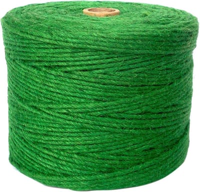 Jute touw 1000 voet Perfect voor Decoratie Tuin Bloemenkunde DIY Arts Bundelen Ambachten & Wrapping 1000 ft 3 ply 2 mm Groen