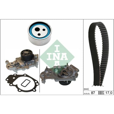 Schaeffler Ina Waterpomp + distributieriem set INA 530 0182 31