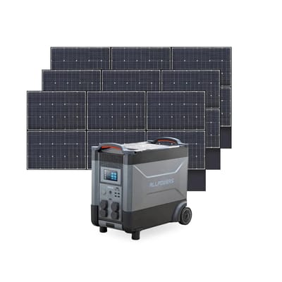 ALLPOWERS Solar Generator Kit 4000W (R4000 + SP039 600W Solar Panel) - R4000+3PCS SP039 Solar Panel 600W