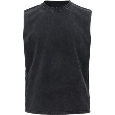 Forplay Tanktop - Washed Open Edge Tank Top - L tot XXL - voor Mannen - zwart
