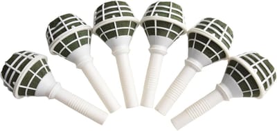 Bloemen Boeket Houder - Bloem Handvat - Bruiloft Decoratie - Met Nat Schuim - 6 Stuks - Groen