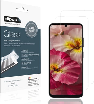 dipos – 2x Pantserfolie geschikt voor Lava Bold N2 Lite | 9H Screenprotector