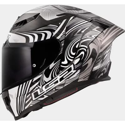 LS2 FF807 Dragon Enthum Zilver Integraalhelm - Maat S - Helm