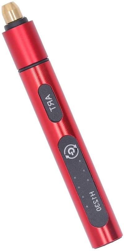 Elektrische graveerpen - Mini graveermachine - Sieraden maken - Verstelbare snelheid - 4 koppen - Rood