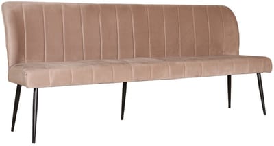 Eetkamerbank 200cm Sally velvet champagne eetbank