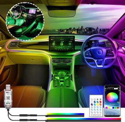 Auto Interieur Verlichting - Led Strip Auto – 6M – Met App -RGB
