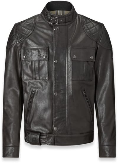 Belstaff Brooklands Zwarte Leren Jas - Maat S - Jas