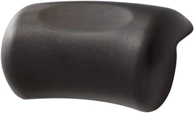 Badkussen - Ergonomisch badkussen - Hoofdsteun voor in bad - Met 2 superstevige zuignappen - Antislip - Ondersteunt hoofd, nek en rug - 25*13*8 cm -Zwart