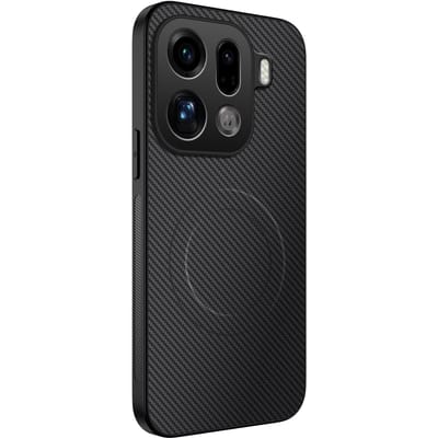 CaseBody OPPO Find X9 Pro Carbon Fiber Hoesje Zwart