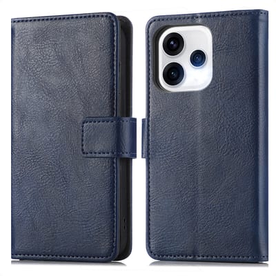 imoshion Hoesje - Geschikt voor Oppo Reno15 (5G) - Luxe Bookcase - Donkerblauw