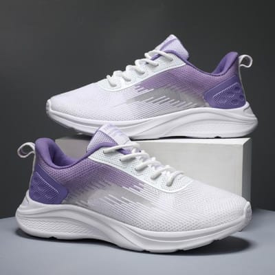 Nouvelles Baskets Chaussures Femme Respirantes Été Chaussures Décontractées Chaussures de Course Quotidiennes Ballerines en Mesh Léger Chaussures Étudiantes Fille Douce Taille 41 40 violet