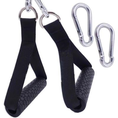 1 Paar Weerstandsband Handvatten Handvatten Kabelmachine Accessoires TPR Handvatten Oefening Pull-up Bar Handvat Handvatten voor Thuis black
